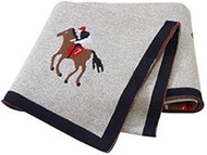 [100% Cotton] Baby Blanket, Horse Pattern, 39.4 x 31.5 inches (100 x 80 cm), Multi Blanket, 100% Cot