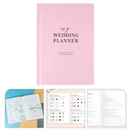 Wedding Book A5 Binder Planner Notepad Pink Paper and Organizer for The Bride Pads