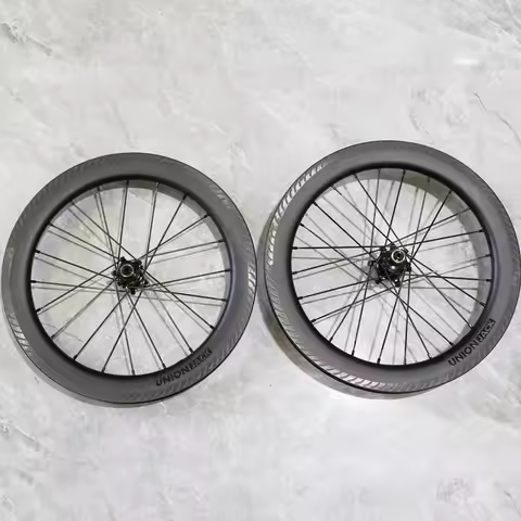 Unionjack 349wheelset carbon fiber 7speed for brompton Cline Pline Tline straight pull ENDURO cerami