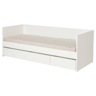 VIHALS Day-bed with storage/1 mattress 80x200 cm