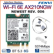 JTTOP" WIFI 6E CARD WIRELESS INTEL 6 AX210 AC AX BLUETOOTH 5.2 NGFF M.2 AX200