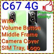 (2 Color) NEW ORI Full Housing Volume Buttons Side Frame Battery Camera Cover Realme C67 4G / RMX389