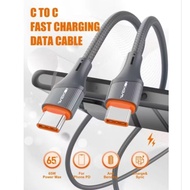 WEKOI LC631C Fast Charging 65W Data Cable 5A USB C to C Charger Cable 1 Meter Long