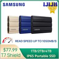 IJIJH Samsung T7 Shield Rugged External Disk SSD 1TB 2TB 4TB 1050MB/S Portable Solid State Drives USB 3.2 Gen 2 Type C For PS5 Phone TGBFB