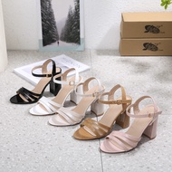 3 inch Korean Fahion Pointed Block Heels High Heels Sandals Heels GB-245