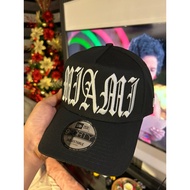 LJS CAPGAMING ONLINE SHOP NEWERA 9FORTY A-FRAME NFL MIAMI DOLPHINS (OVERSIZED GOTHIC)BLACK