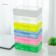 Doublebuy Clear Plastic Pencil Box Crayon Pen Storage Box Marker Pen for Case Stackable