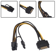 [BTGL] SATA 15 pin Male to 8 pin 6+2 PCI-Express PCIe Video Graphic Card Power Adapter