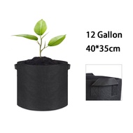 12 Gallon Hand Held Plant Thicken Grow Bags Fabric Pot Jardim Home Gardening Flowers Plant Growing Grow Garden Tools