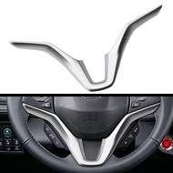 ABS Chrome Car Interior Steering Wheel Cover Sticker Trim for Honda HRV HR-V Vezel 2014 - 2020 Decoration Accessories