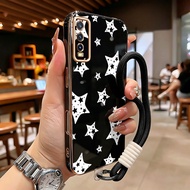 Casing hp For VIVO Y20 Y20s Y20i Y20t Y20G Y12s Y12a Y11s Y30G Y33t Y33s Case Black and whiteBINTANG