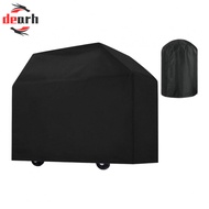 Sturdy Black Grill Cover 210D 420D Oxford Fabric Waterproof UV Resistant Outdoor
