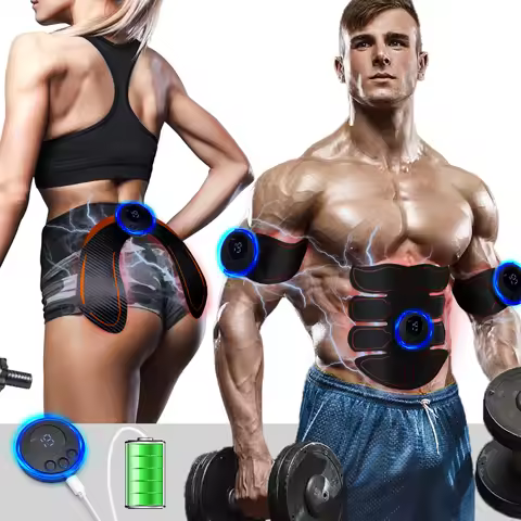 EMS Muscle Stimulator Abs Hip Trainer Weight Loss Body Shaping Massage Abdominal Equipment Muscle Ma