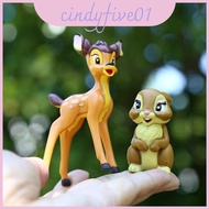 Animal Bambi Pvc Figurines Set For Kids Desk Decor Collectible And Display