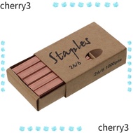 CHERRY 1000Pcs Staples per Pack Colored Staples, 1/4 Inch Metal 26/6 Standard Staples, Home 6 Colors