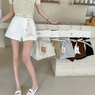 Shorts With Cute Fabric Belt
