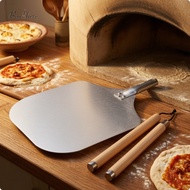 Baoblaze Thin Metal Pizza Peel Rigid Pizza Peel with Detachable Handle Portátil Bakeware Antiadheren