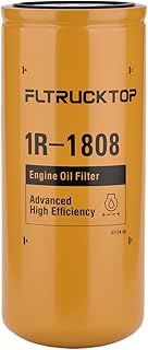 FLTRUCKTOP 1R1808 Oil Filter Compatible with Caterpillar 3406B 3408 3412C 3412 3306B Excavator Repla