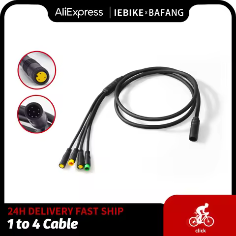 Ebike Cable 1T4 for Bafang Mid Drive Motor BBS01 BBS02 BBSHD with Display Brake Lever and Throttle C