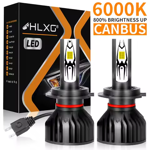 HLXG H7 H4 LED Headlight CANBUS NO ERROR H1 H8 H9 H11 9005 HB3 9006 HB4 9012 HIR2 LED Car 5570 CSP P