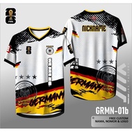 Germany 2026 fans jersey, short-sleeved football jersey, supporter, free custom name and number GRMN