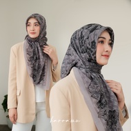 HARRAMU Kerudung Model Baru Zera Hitam Hijab Paris Premium Voal Segi Empat Terbaru Kekinian | Jilbab