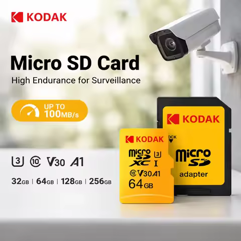 KODAK High Endurance Micro SD Card U3 V30 A1 32GB 64GB 128GB 256GB TF Card 100MB/s 4K Memory Card fo