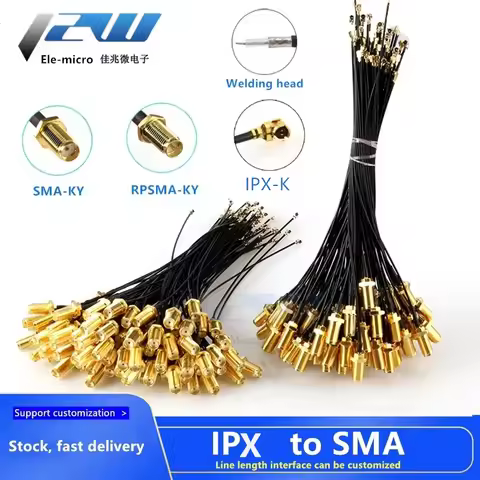 5PCS SMA Connector Cable, IPX to SMA-K Female to uFL/u.FL/IPX/IPX UFL to SMA Female RG1.13 Antenna R