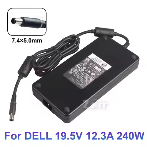 19.5V 12.3A 240W 7.4*5.0mm Power Adapter Charger For DELL Alienware M17x R4 M18x X51 Precision M6400