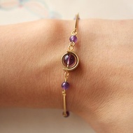 輪轉 菖蒲 - 紫水晶 天然礦石 手鍊 手環