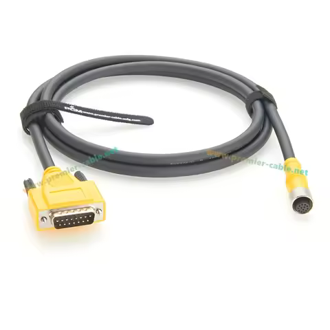 Cognex Data Cable M12 12pin to DB15 Industrial Camera cable M12 A code to DSUB15pin for Cognex In-Si