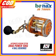 BANAX JR 7000X 4BB MADE IN KOREA REEL PANCING TROLLING OVERHEAD diskon