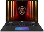 MSI Titan 18 HX AI 18" 120Hz MiniLED UHD+ Gaming Laptop: Intel Ultra 9-285HX, NVIDIA Geforce RTX 508
