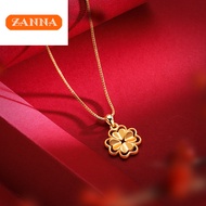 916 gold necklace Clover pendant necklace