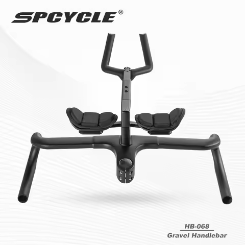 Spcycle HB-068 Aero Carbon Gravel Bike Handlebar Full Hidden Cable Road Integrated Handlebar With Re