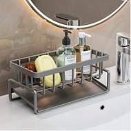Kitchen Sink Caddy Organizer, Kitchen Sink Draining Basket For Countertop, Multifunctional Sponge De