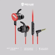 Rexus Earphone Gaming ME-3 Red/Black