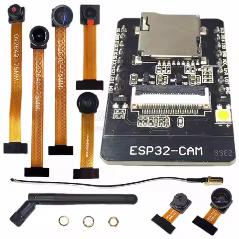 ESP32 CAM with OV2640 Camera Module Kit 2.4G Wifi Bluetooth Module WIFI 3dbi Antenna 66 120 160 Degr