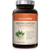 NatureWise Ashwagandha Endurance, Adaptogen Adrenal Support Supplement Organic KSM-66 Ashwagandha
