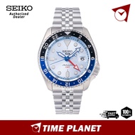 [Official Warranty] Seiko 5 Sport Thong Sia Exclusive ‘Ice Blue’ Limited Edition Mechanical GMT Automatic Watch SSK029K1