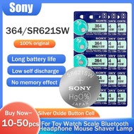 10-50pcs Sony 364 SR621SW 1.55V Watch Battery For Watch Toy Bluetooth Headphone SR621 AG1 LR60 Silver Oxide Button Cell