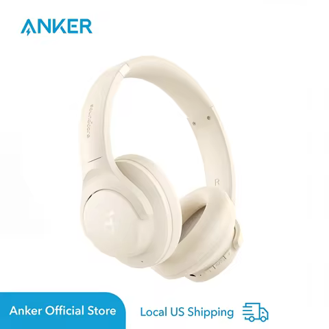 Soundcore by Anker Q20i Hybrid Active Noise Cancelling Headphones, Wireless Over-Ear Bluetooth, 40H 