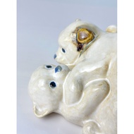 Kiyomizu Ware Akita Inu Puppy by Tachikichi