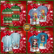 2026 Merry Christmas T shirt Jersey Full Sublimation Microfiber Jersey Christmas Santas Xmas Family 