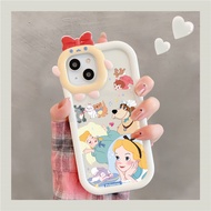 Casing HP iPhone 6 Plus 6s Plus 7plus 8 Plus Case Cinderella Pattern Cute New Transparent Cellphone Cover Softcase Camera Lens Small Monster Protective Silicone Case Casing