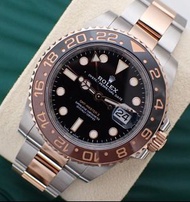 ROLEX 勞力士 GMT Master II 126711CHNR K18PG 18K 金 Combi 男士自動上鍊手錶