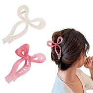 Ayesha Bows Claw Clips 2 Colors Hair Bows for Girls Ribbon Hair Clips Bow Trend Claw Clips for Thick