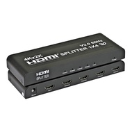 1x4 HDMIスプリッター | 4ポート | 1インチ - 4出力 | Ultra HD 4K/2K @ 60Hz (60fps) HDR | HDMI 2.0 HDCP 2.2 | フルHD /3