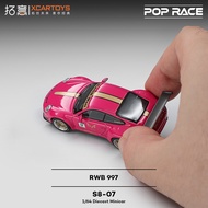 Porsche RWB997 Gemstone Red Racing Model 1/64