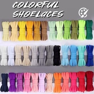 M & K | 8mm Flat Shoelace 120cm Canvas Shoes Sneakers Sneakers Universal Multi-Color Optional Wear-R
